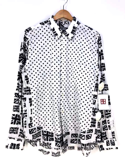 BLACK COMME des GARCONS（ブラックコムデギャルソン） AD2012 パターン切替シャツ メンズ トップス