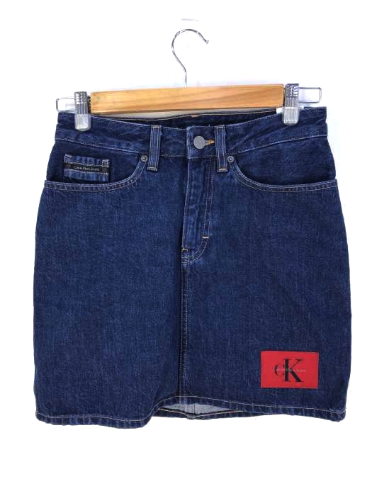 Calvin Klein Jeans（カルバンクラインジーンズ） デニムミニスカート ロゴ レディース スカート