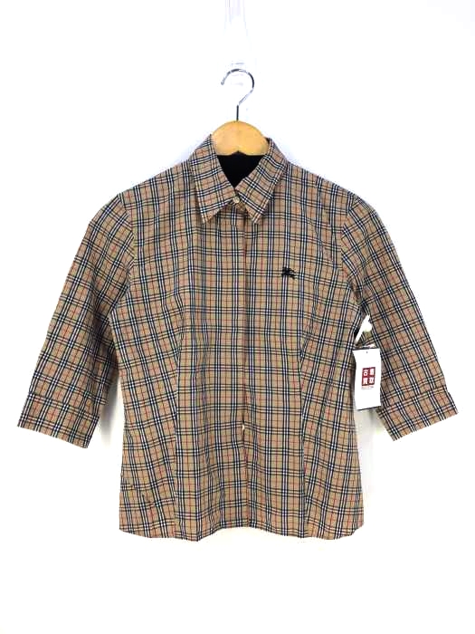 BURBERRY BLUE LABEL（バーバリーブルーレーベル） ノバチェック比翼シャツ レディース トップス