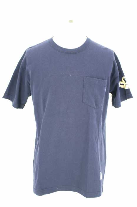 M&M （エムアンドエム） SPIT ポケット付きプリントTシャツ メンズ トップス