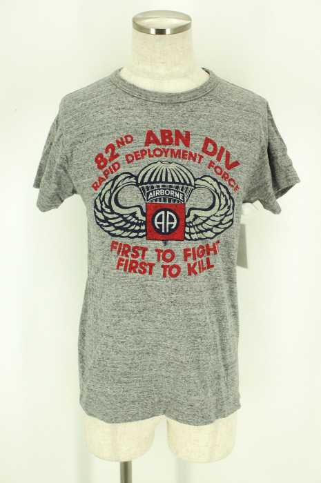 BUZZ RICKSONS （バズリクソンズ） 82ND ABN DIV AIRBORN 霜降りプリントTシャツ メンズ トップス
