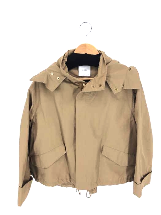 【Spick&Span】グログランフーディーミディーブルゾン Spick and Span スピック&スパン グログランフーディブルゾン