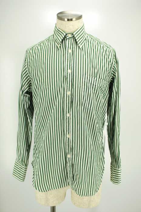 individualized shirts （インディヴィジュアライズドシャツ） ストライプボタンダウンシャツ メンズ トップス