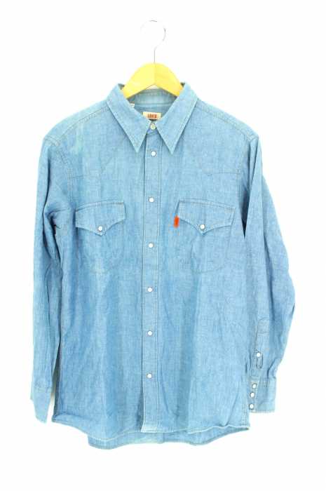 Levi's （リーバイス） シャンブレーウエスタンシャツ オレンジ