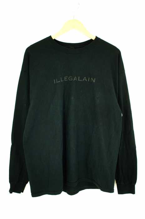 illegalain（フメイ） NOT YET ACT　 L/S Tee Black メンズ トップス