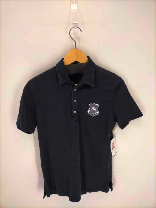 BURBERRY BLACK LABEL（バーバリーブラックレーベル） ロゴワッペンポロシャツ メンズ トップス