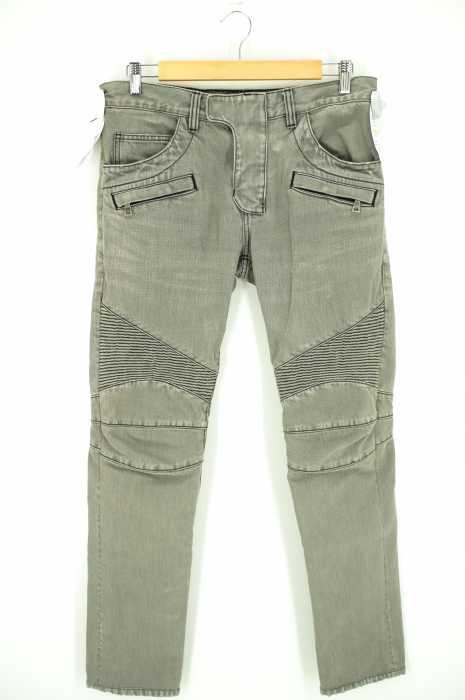 BALMAIN（バルマン） ダメージ加工バイカーデニムパンツ メンズ パンツ