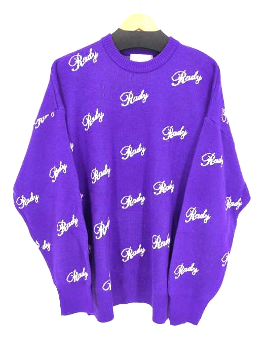 Rady（レディ） 総柄 ロゴニット メンズ トップス