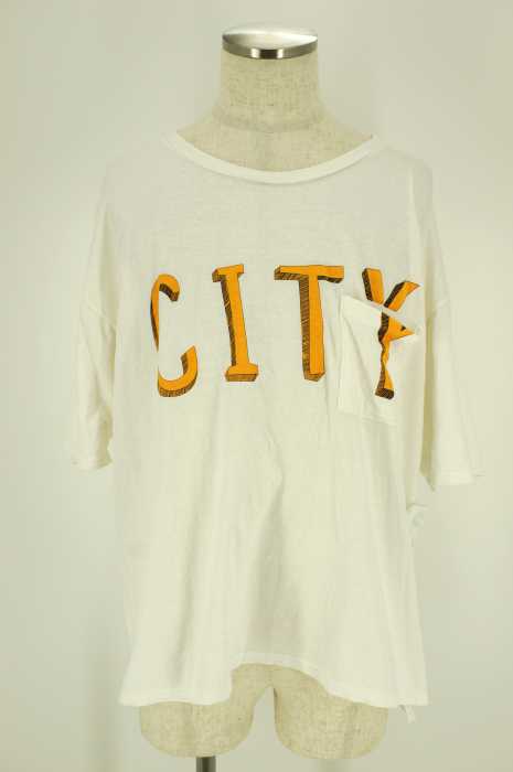 MELLOW PEOPLE(メローピープル) CITY プリントクルーネックTシャツ メンズ トップス