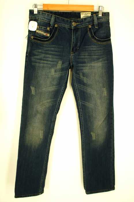 DIESEL （ディーゼル） LARKEE　ダメージ加工ストレートデニムパンツ メンズ パンツ