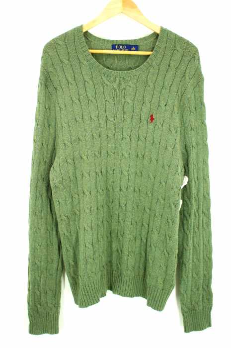 POLO RALPH LAUREN (ポロラルフローレン) 長袖 コットンニットトップス メンズ トップス