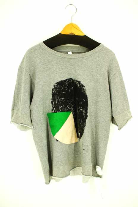 WYATT(ワイアット) プリントTシャツ 異素材デザイン カットオフ メンズ トップス
