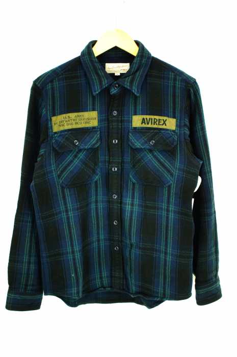 AVIREX(アヴィレックス) フランネルシャツ フォート リリー/FLANNEL CHECK SHIRT FORT RILEY メンズ トップス