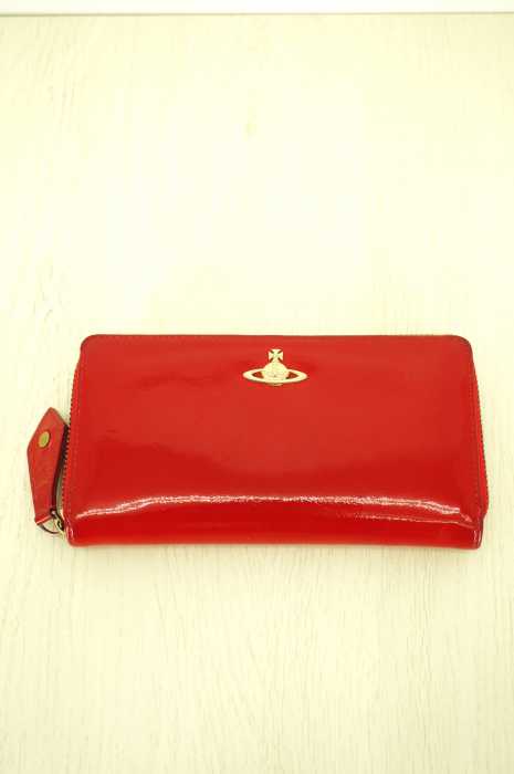 Vivienne Westwood （ヴィヴィアンウエストウッド） エナメルジップ長財布 レディース ファッション雑貨