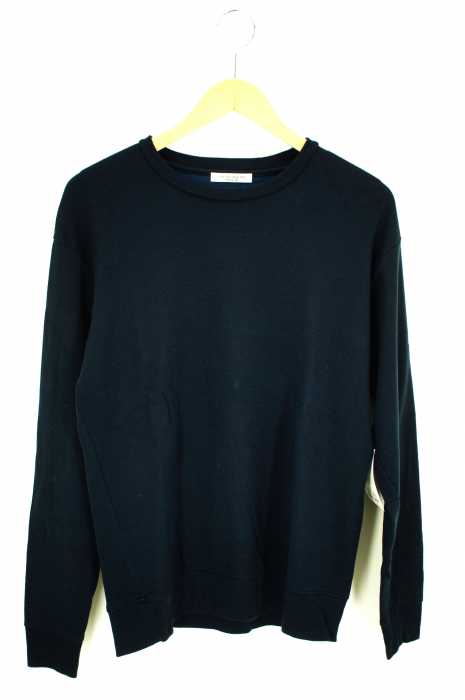 UNITED ARROWS （ユナイテッドアローズ） ウールコットン クルーネック　ロンT　ネイビー　19aw メンズ トップス