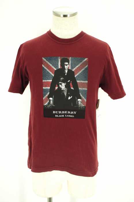 BURBERRY BLACK LABEL （バーバリーブラックレーベル） フォトプリント半袖Tシャツ メンズ トップス