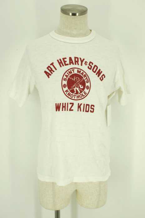 WARE HOUSE（ウエアハウス） ART HEARY SONSプリント半袖Tシャツ メンズ トップス