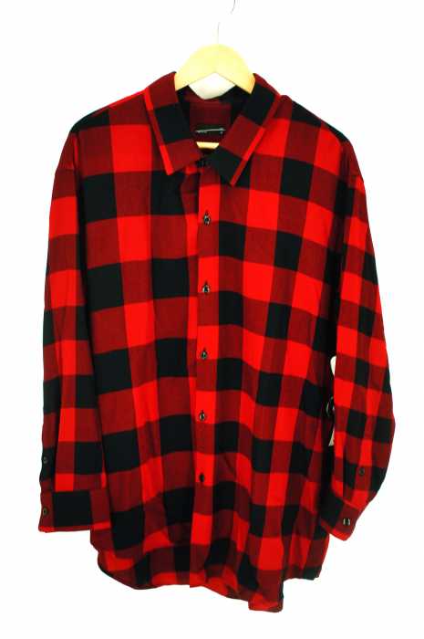 LAD MUSICIAN （ラッドミュージシャン） BIG ASYMMETRY CHECK SHIRT メンズ トップス