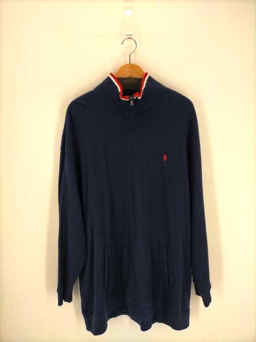 Polo by RALPH LAUREN（ポロバイラルフローレン） ポニー刺繍 ハーフジップオーバーサイズニット メンズ トップス