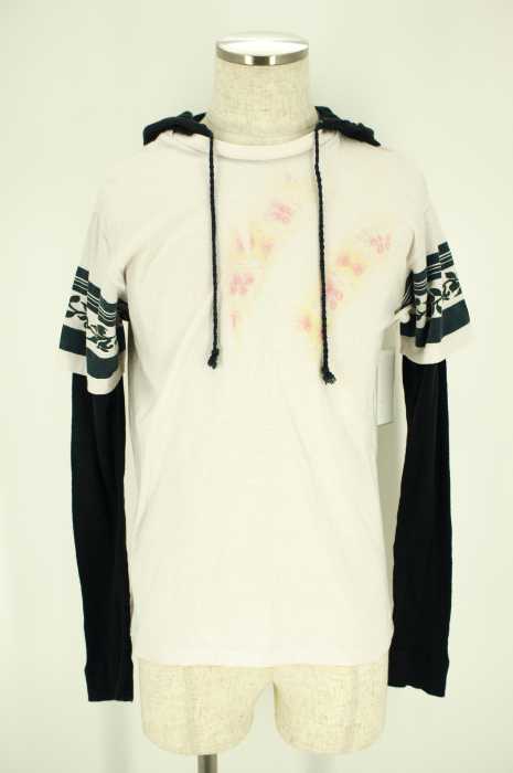 HEALTH　 （ヘルス） レイヤードフード付きTシャツ メンズ トップス