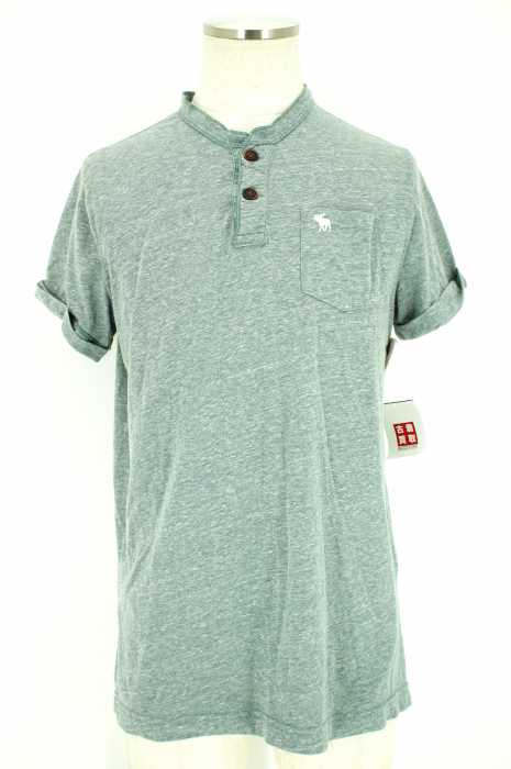 Abercrombie & Fitch （アバクロンビーアンドフィッチ） ヘンリーネック半袖Tシャツ メンズ トップス