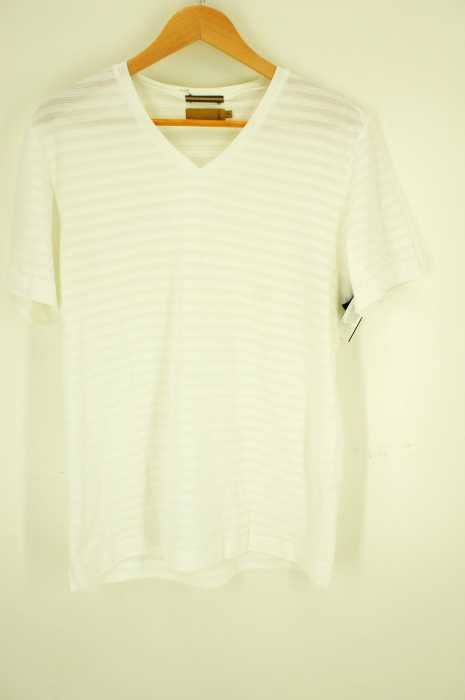 ck Calvin Klein（シーケーカルバンクライン） Vネック　ボーダーTシャツ メンズ トップス