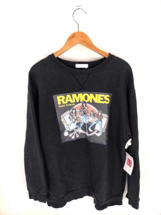 USED古着（ユーズドフルギ） RAMONES トレーナー メンズ トップス