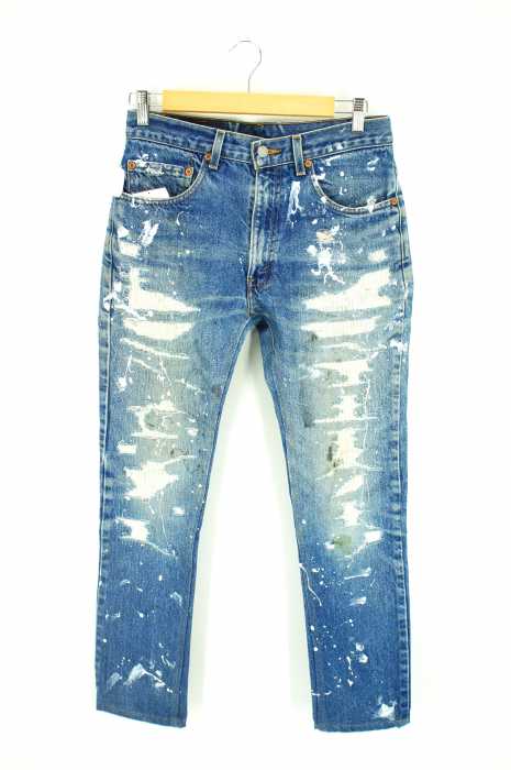 Levi's （リーバイス） 517 BOOT CUT リペア加工ペンキ メンズ パンツ