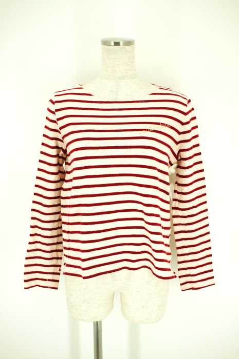 PETIT BATEAU （プチバトー） ボーダーカットソー レディース トップス