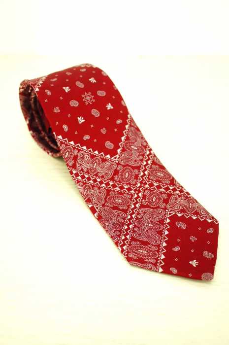 giraffe（ジラフ） カラーチップバンダナタイ RED メンズ ファッション雑貨