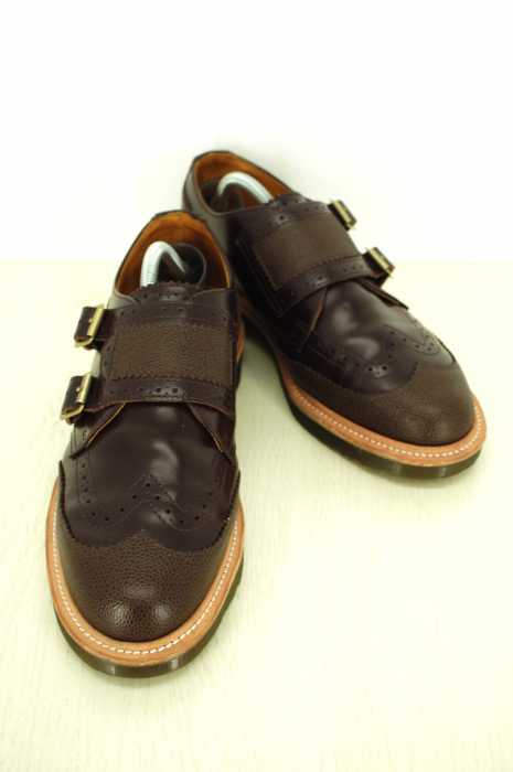 Dr.Martens （ドクターマーチン） ウィングチップダブルモンクレザーシューズ メンズ シューズ