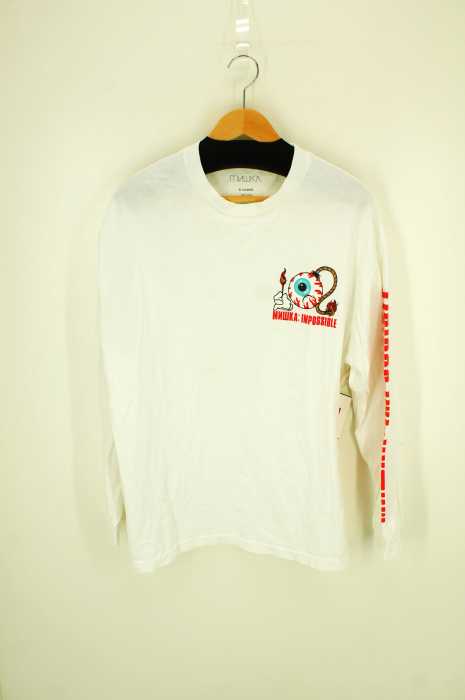 MNWKA （ミシカ） 袖プリントロングTシャツ メンズ トップス