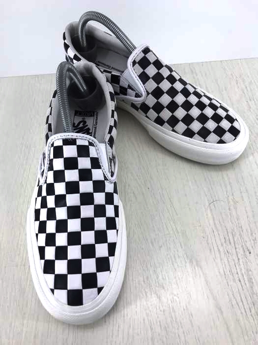 VANS VAULT（バンズボルト） Lether Checkerboard CLASSIC SLIP-ON LX メンズ シューズ