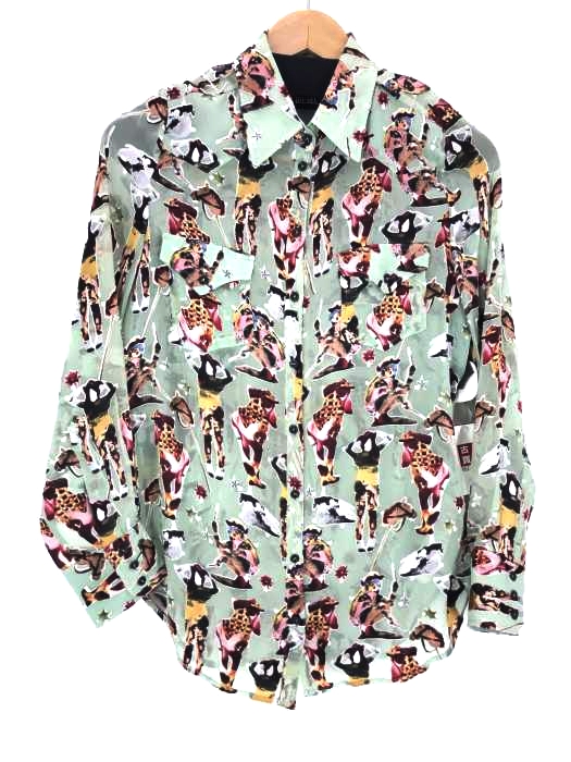 DIESEL（ディーゼル） C-PAVO CAMICIA レーヨン シャツ レディース トップス