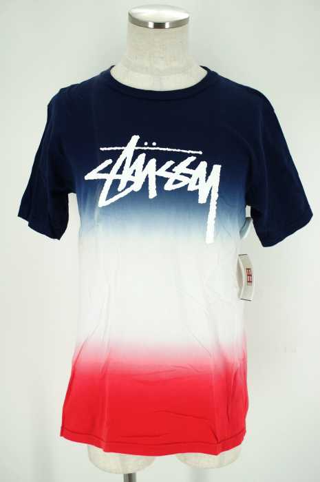 STUSSY （ステューシー） Dip Stripe Stock Crew　グラデーションTシャツ メンズ トップス