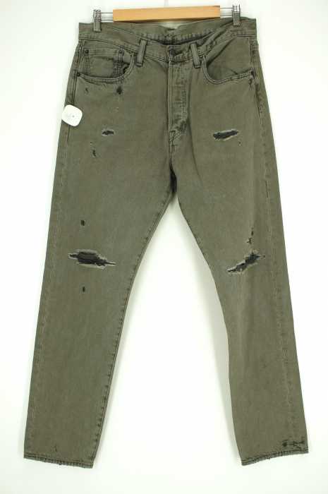 Levi's （リーバイス） 501CT クラッシュ加工テーパードデニムパンツ メンズ パンツ