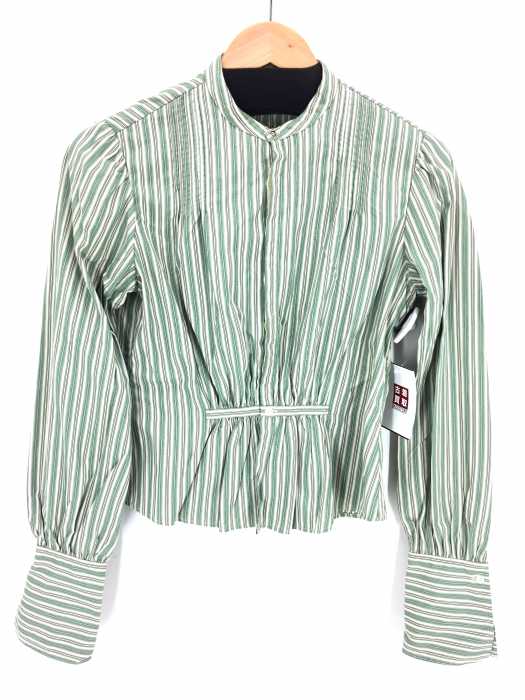 RALPH LAUREN（ラルフローレン） ストライプ柄バンドカラーシャツブラウス レディース トップス