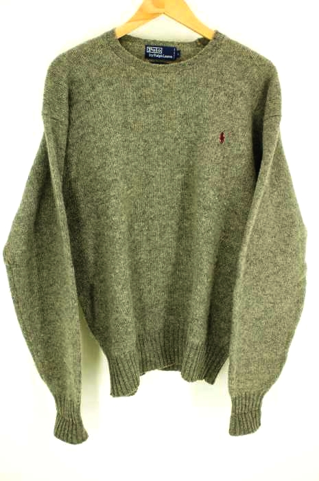 Polo by RALPH LAUREN（ポロバイラルフローレン） ニットセーター　グレー メンズ トップス