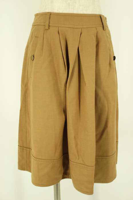 UNITED ARROWS green label relaxing (ユナイテッドアローズグリーンレーベルリラクシング) ウール混タック入りデザインスカート レディース スカート