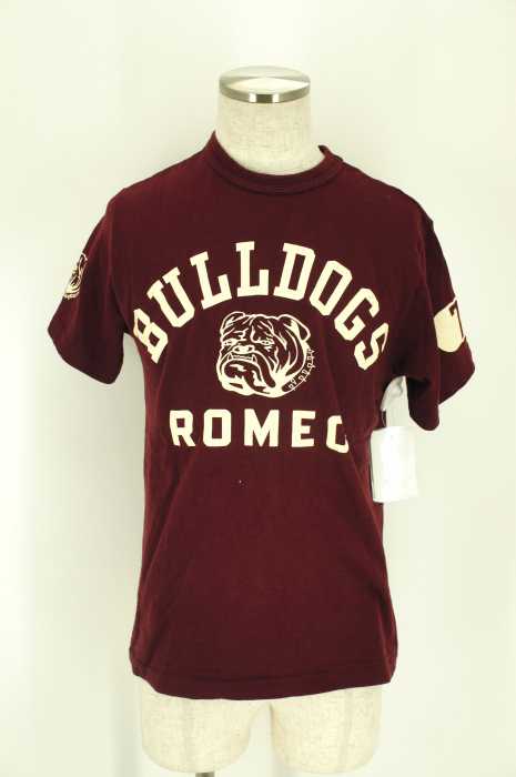 WAREHOUSE (ウェアハウス) BULLDOGS ヒビ割れ加工プリントTシャツ メンズ トップス