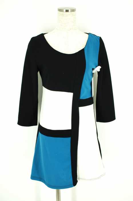 CECIL McBEE（セシルマクビー） パネルデザイン七分袖ワンピース レディース ワンピース