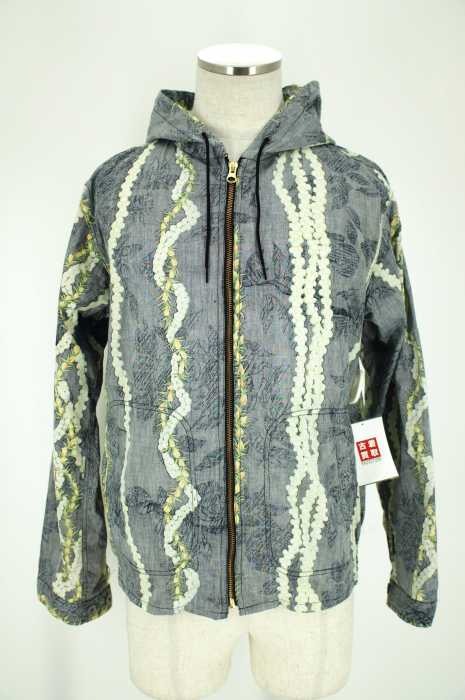 JOURNAL STANDARD × melple （ジャーナルスタンダード×メイプル） 総柄ジップパーカー メンズ アウター