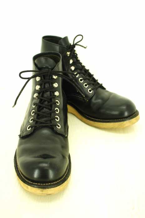 RED WING （レッドウィング） 6inch CLASSIC PLAIN TOE Black Chrome　ブラッククロムレザー メンズ シューズ