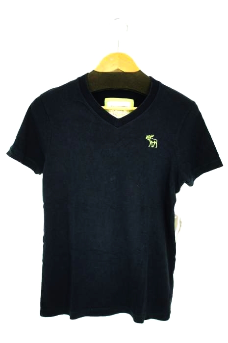 Abercrombie & Fitch（アバクロンビーアンドフィッチ） MUSCLE ワンポイント刺繍 VネックTシャツ メンズ トップス