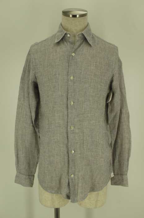 UNITED ARROWS (ユナイテッドアローズ) ストライプフレンチリネンストライプシャツ メンズ トップス