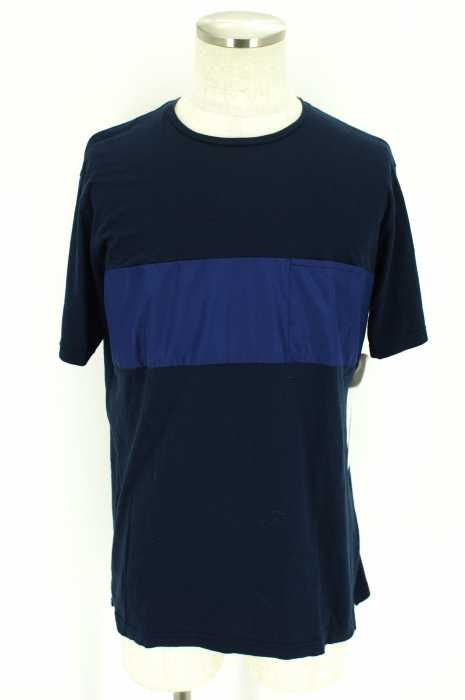 ink (インク) ナイロン切替半袖ポケットTシャツ メンズ トップス