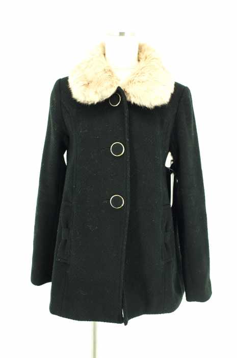 CECIL McBEE(セシルマクビー) ラビットファー付きウールコート レディース アウター