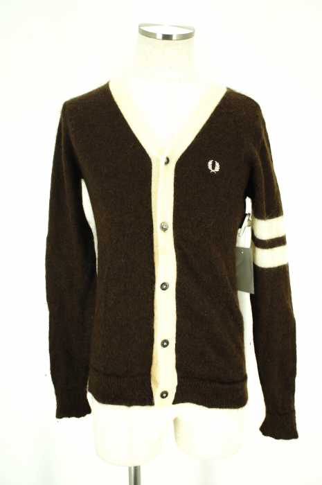 FRED PERRY (フレッドペリー) モヘヤ混ニットカーディガン メンズ トップス