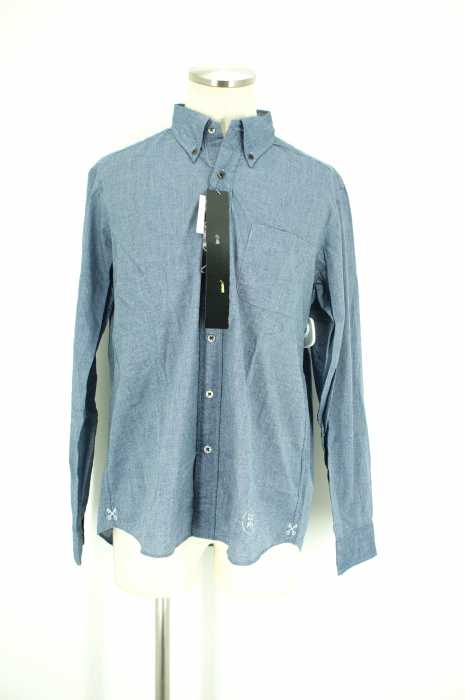 uniform experiment （ユニフォームエクスペリメント） HEM LOGO PRINT B.D SHIRT メンズ トップス