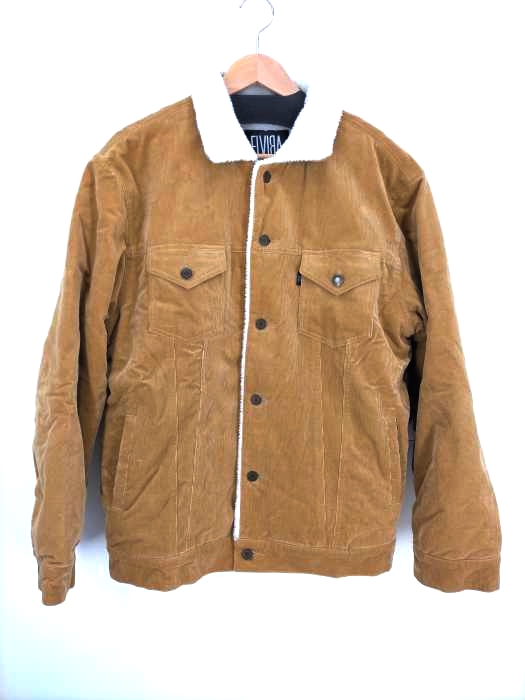 ELVIRA（エルヴィラ） CORDUROY BOA JACKET バックプリント ボアコーデュロイジャケット メンズ アウター